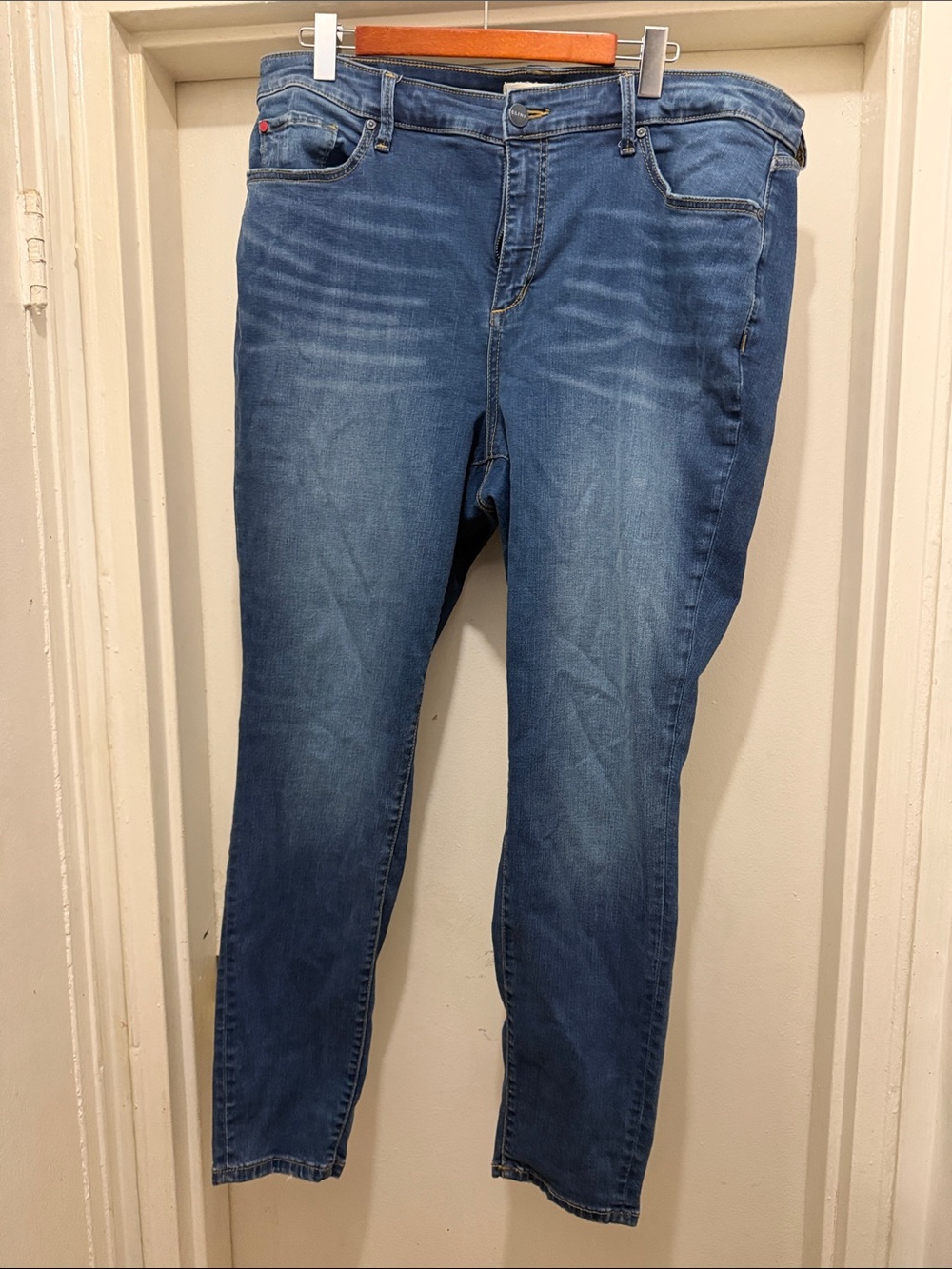 Slinky Brand Men's Slim Straight Blue Jeans